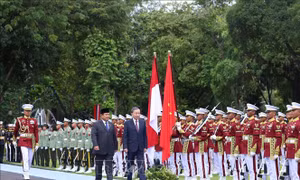 Lễ đón Tổng Bí thư Tô Lâm và Phu nhân thăm cấp nhà nước Cộng hòa Indonesia
