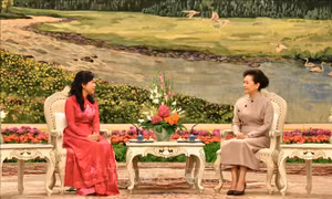 Phu nhân Tổng Bí thư, Chủ tịch nước Tập Cận Bình mời Phu nhân Tổng Bí thư, Chủ tịch nước Tô Lâm thưởng thức tiệc trà 
