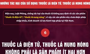 Thuốc lá điện tử, thuốc lá nung nóng không phải là sản phẩm ít hại hơn thuốc lá điếu thông thường