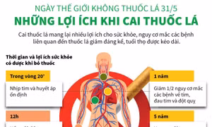 Ngày thế giới không thuốc lá 31/5: Những lợi ích khi cai thuốc lá