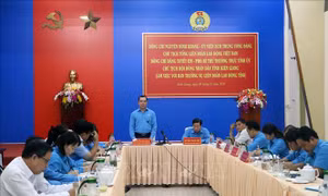 Chủ tịch Tổng Liên đoàn Lao động Việt Nam thăm, làm việc tại tỉnh Kiên Giang