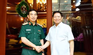 Đại tướng Phan Văn Giang tri ân các đồng chí nguyên lãnh đạo quân đội