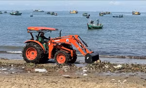 Chung tay thu gom rác tại các bãi tắm của TP Hồ Chí Minh