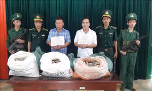 Quảng Bình: Bắt 2 đối tượng, thu giữ 124,5 kg thuốc nổ