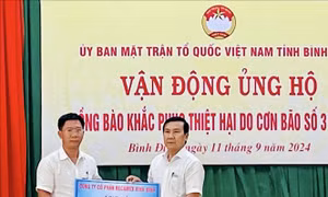 Nghĩa tình tương thân tương ái với đồng bào vùng thiên tai, bão lũ