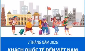 7 tháng năm 2026: Khách quốc tế đến Việt Nam tăng 13,8%