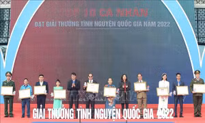 19 tập thể, cá nhân nhận Giải thưởng Tình nguyện Quốc gia năm 2022