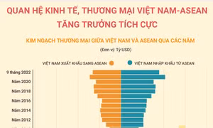 Quan hệ kinh tế, thương mại Việt Nam - ASEAN tăng trưởng tích cực