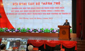 Hải Phòng: Học tập, quán triệt, triển khai kết luận, quy định của Hội nghị Trung ương 4