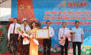 Thành phố Trà Vinh hoàn thành xây dựng nông thôn mới