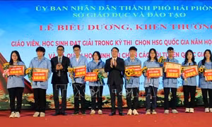 Hải Phòng dành hơn 6,1 tỷ đồng khen thưởng giáo viên, học sinh đạt thành tích xuất sắc