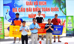 Đoàn Nghệ An dẫn đầu Giải Vô địch đá cầu bãi biển toàn quốc