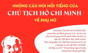 Những câu nói nổi tiếng của Chủ tịch Hồ Chí Minh về phụ nữ
