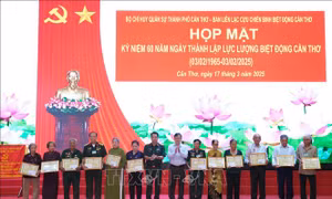 Họp mặt kỷ niệm 60 năm Ngày truyền thống Biệt động Cần Thơ
