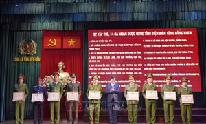Khen thưởng thành tích đấu tranh trấn áp tội phạm trong dịp Tết 