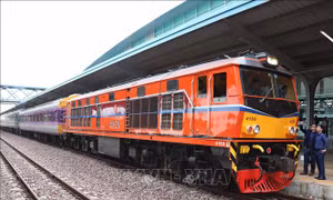 Chuyến tàu khách đầu tiên kết nối hai thủ đô Lào - Thái Lan