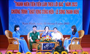 Tháng Thanh niên 2023: Tọa đàm 'Khát vọng cống hiến - Lẽ sống thanh niên'