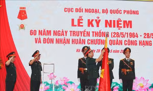 Cục Đối ngoại Bộ Quốc phòng đón nhận Huân chương Quân công hạng Nhất 