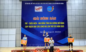 Hải Dương đoạt nhất toàn đoàn Giải bóng bàn trẻ, thiếu niên, nhi đồng mở rộng
