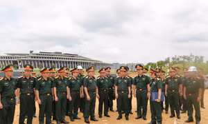 Bảo đảm tiến độ công trình tưởng niệm chiến sĩ quốc tế tại Bảo tàng Lịch sử Quân sự