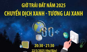 Giờ Trái đất năm 2025: Chuyển dịch xanh - Tương lai xanh