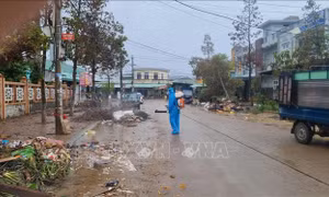 Khẩn trương xử lý môi trường nơi vùng lũ, không để dịch bệnh phát sinh