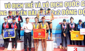 Thúc đẩy đào tạo, xây dựng lực lượng vận động viên bóng chuyền bãi biển 