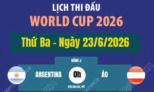 Lịch thi đấu World Cup 2026 ngày 23/6