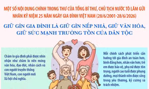Tổng Bí thư, Chủ tịch nước Tô Lâm: Giữ gìn gia đình là giữ gìn nếp nhà, giữ văn hóa, giữ sức mạnh trường tồn của dân tộc