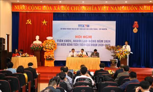 Hội nghị viên chức, người lao động Cơ quan TTXVN khu vực miền Trung - Tây Nguyên 