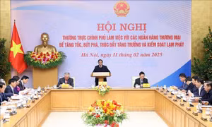 Thủ tướng chủ trì hội nghị với các ngân hàng thương mại