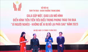 Giao lưu điển hình tiên tiến trong phong trào thi đua 'Vì người nghèo – Không để ai bị bỏ lại phía sau'