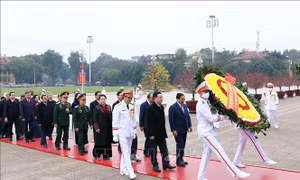 Lãnh đạo Đảng, Nhà nước vào Lăng viếng Chủ tịch Hồ Chí Minh nhân dịp Tết Nguyên đán 