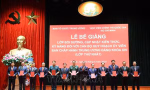 Bế giảng lớp bồi dưỡng cán bộ quy hoạch Ủy viên Trung ương Đảng khóa XIV
