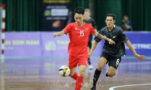 Giải futsal giao hữu quốc tế 2024: Việt Nam và New Zealand chia điểm