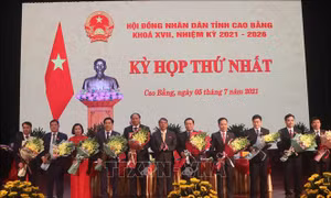 Cao Bằng bầu các chức danh chủ chốt HĐND, UBND nhiệm kỳ 2021-2026