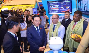 Hội nghị Nghị sĩ trẻ toàn cầu: Khai mạc Triển lãm 'Khát vọng Việt Nam'