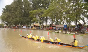 Trên 300 vận động viên tham dự Giải đua ghe Ngo mini tỉnh Bạc Liêu 2024