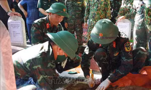 Số hóa thông tin, bàn giao mẫu hài cốt liệt sĩ tại Nghĩa trang liệt sĩ quốc gia Trường Sơn