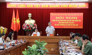Công bố dự thảo Báo cáo kết quả kiểm tra về phòng, chống tham nhũng, tiêu cực tại Ban Thường vụ Tỉnh ủy Đắk Lắk