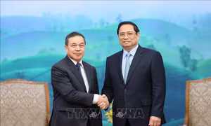 Thủ tướng Phạm Minh Chính tiếp Đại sứ Lào nhân dịp kết thúc nhiệm kỳ công tác