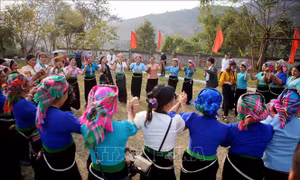 Lễ hội Xòe Chiêng của dân tộc Thái ở Lai Châu