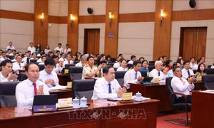 Chủ tịch Quốc hội Trần Thanh Mẫn dự khai mạc Kỳ họp thứ 18, HĐND TP Hải Phòng 