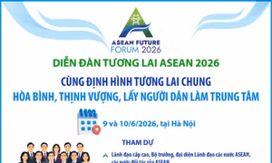 Diễn đàn Tương lai ASEAN năm 2026: Cùng định hình tương lai chung: Hòa bình, Thịnh vượng, lấy người dân làm trung tâm