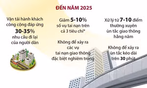 Đến năm 2025, Hà Nội phấn đấu vận tải công cộng đáp ứng 30 - 35% nhu cầu