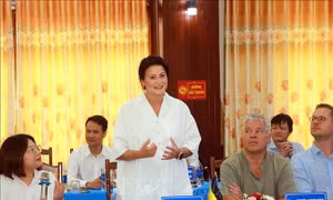 Chủ tịch Thượng viện Vương quốc Bỉ Stephanie D’Hose thăm và làm việc tại Quảng Trị