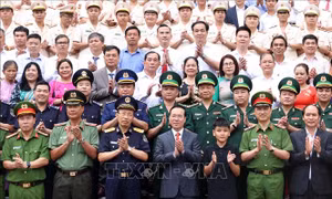 Chủ tịch nước Võ Văn Thưởng gặp mặt các điển hình tiên tiến trong đấu tranh phòng, chống ma túy