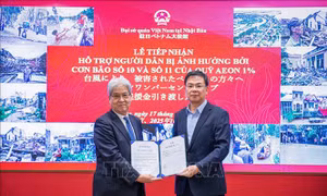 Tập đoàn Aeon Nhật Bản hỗ trợ người dân Việt Nam bị ảnh hưởng bởi bão lũ