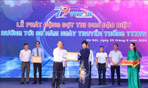 Phát động đợt thi đua đặc biệt chào mừng kỷ niệm 80 năm Ngày truyền thống TTXVN