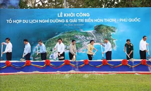 Thủ tướng dự khởi công Tổ hợp du lịch, nghỉ dưỡng và giải trí biển Hòn Thơm